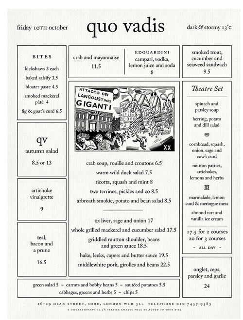 las cartas de restaurante más originales