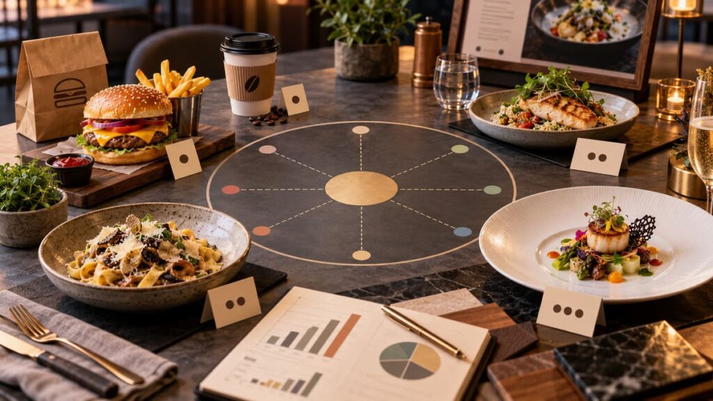 Mapa gastronómico de posicionamiento estratégico