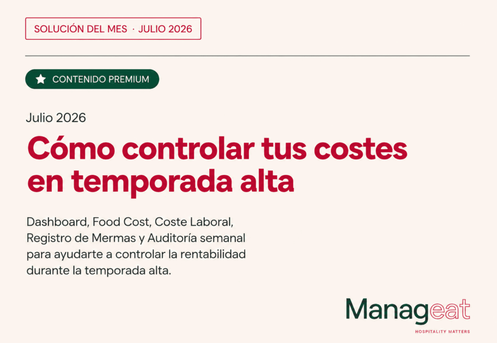 Cómo controlar tus costes en temporada alta